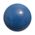 Plastic bal 22 cm - druk op 2 posities blauw
