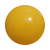 Plastic bal 22 cm - druk op 2 posities geel