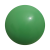 Plastic bal 22 cm - druk op 2 posities groen