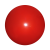 Plastic bal 22 cm - druk op 2 posities rood