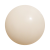 Plastic bal 22 cm - druk op 2 posities wit